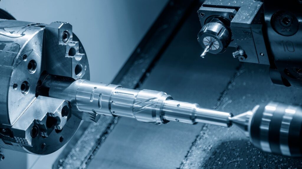 Precision CNC machining services producing high-accuracy metal components for rapid prototyping
