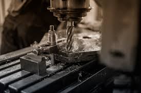 CNC machining services milling a metal part for precision machining and rapid prototyping